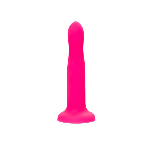 Ярко-розовый, светящийся в темноте фаллоимитатор Bucky Glow - 14 см. (ярко-розовый)