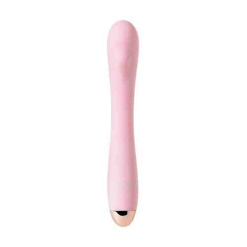 Розовый вибромассажер Eromantica Kristen - 22,5 см. (розовый)
