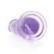 Фиолетовый фаллоимитатор Crystal Clear на присоске - 22 см. (фиолетовый)