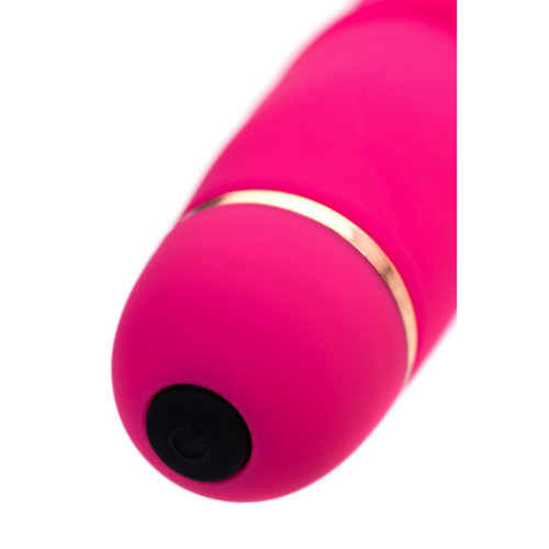 Розовый ребристый вибратор Capy - 17,4 см. (розовый)