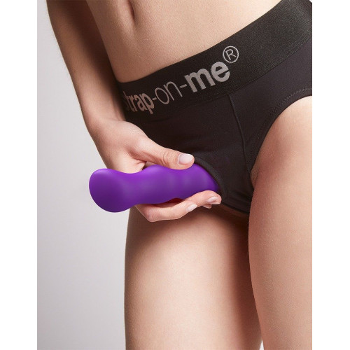 Фиолетовая насадка Strap-On-Me Dildo Geisha Balls size XL (фиолетовый)