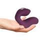 Фиолетовая вибронасадка на палец Helping Hand (фиолетовый)