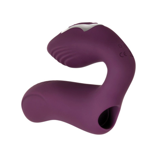 Фиолетовая вибронасадка на палец Helping Hand (фиолетовый)