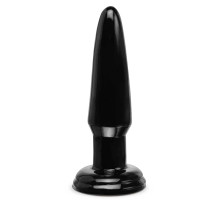Черная малая анальная пробка Beginners Butt Plug - 10 см. (черный)