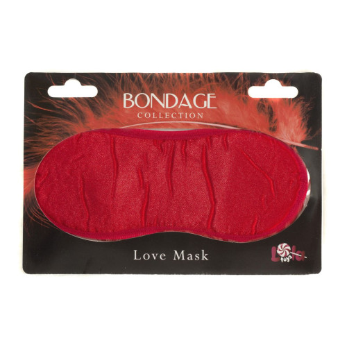 Красная маска на глаза BONDAGE (красный)