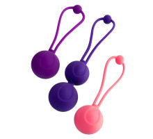 Набор из 3 вагинальных шариков BLOOM разного цвета (разноцветный)