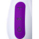 Фиолетовый вибратор JOS TATY с пульсирующими шариками - 21,5 см. (фиолетовый)