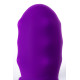 Фиолетовый вибратор JOS TATY с пульсирующими шариками - 21,5 см. (фиолетовый)