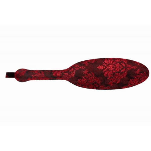 Красная овальная шлепалка с цветочным принтом - 35,5 см. (красный)