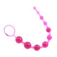 Розовая анальная цепочка с колечком Sassy Anal Beads - 26,7 см. (розовый)