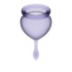 Набор фиолетовых менструальных чаш Feel good Menstrual Cup (фиолетовый)