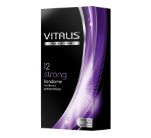 Презервативы с утолщённой стенкой VITALIS PREMIUM strong - 12 шт. (прозрачный)