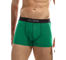 Мужские трусы-боксеры с широкой резинкой с логотипом Jolidon (зеленый|M)