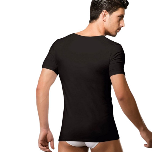 Мужская футболка с широким вырезом горловины Doreanse Modal (черный|S)