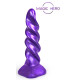 Фиолетовый фантазийный спиралевидный фаллоимитатор - 23 см. (фиолетовый)