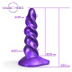 Фиолетовый фантазийный спиралевидный фаллоимитатор - 23 см. (фиолетовый)