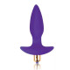 Фиолетовая коническая анальная пробка Sweet Toys - 10,5 см. (фиолетовый)