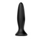 Черная анальная вибропробка Mr Play - 12,8 см. (черный)