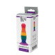 Разноцветная анальная пробка COLOURFUL PLUG - 12,5 см. (разноцветный)