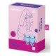 Набор синих менструальных чаш Feel confident Menstrual Cup (синий)
