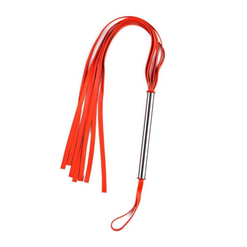 Красная плеть с металлической ручкой (красный)