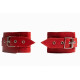 Красные наручники с фиксацией на двух карабинах (красный)