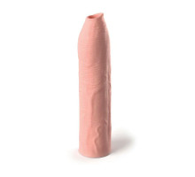 Телесная насадка-удлинитель Uncut Silicone Penis Enhancer - 17,8 см. (телесный)