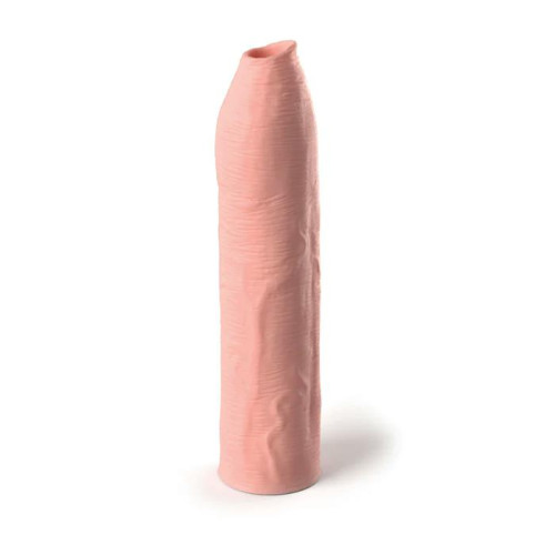 Телесная насадка-удлинитель Uncut Silicone Penis Enhancer - 17,8 см. (телесный)