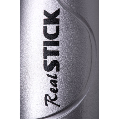Коричневый вибратор-ротатор Realstick Elite Mulatto на присоске - 21 см. (коричневый)