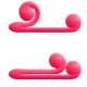 Уникальный розовый вибромассажер-улитка для двойной стимуляции Snail Vibe (розовый)