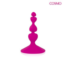 Ярко-розовый анальный стимулятор COSMO - 8 см. (ярко-розовый)