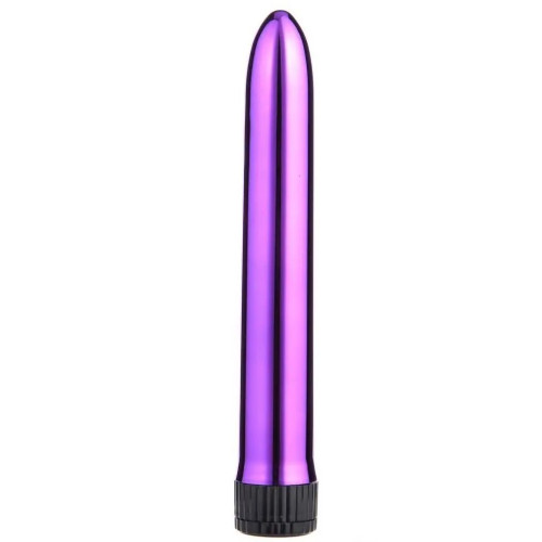 Фиолетовый классический вибратор - 18 см. (фиолетовый)