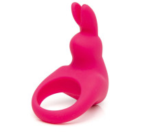 Розовое эрекционное виброкольцо Happy Rabbit Rechargeable Rabbit Cock Ring (розовый)