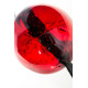 Красный кляп-леденец на кожаных ремешках (красный)