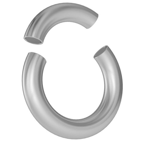 Серебристое магнитное кольцо-утяжелитель (серебристый)