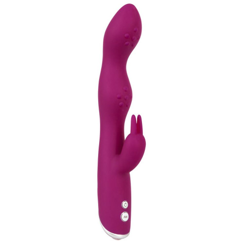 Фиолетовый вибратор A & G-Spot Rabbit Vibrator для стимуляции зон G и A - 23,6 см. (фиолетовый)