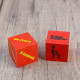 Кубики для игр  Места (красный)