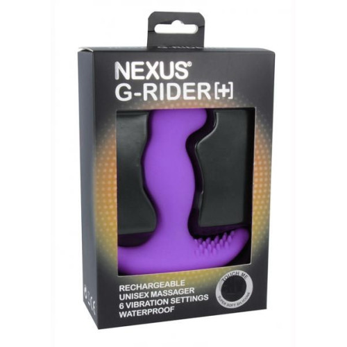 Фиолетовый вибромассажер простаты Nexus G-Rider+ - 12,6 см. (фиолетовый)