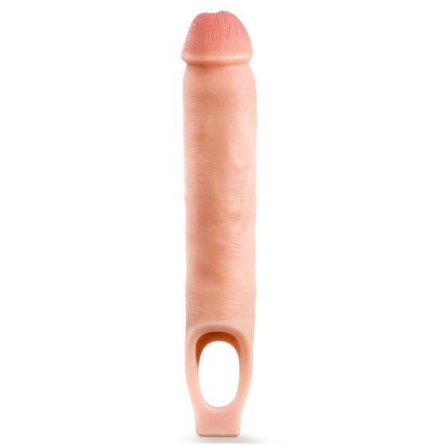 Телесная насадка-удлинитель 11.5 Inch Silicone Cock Sheath Penis Extender - 29,2 см. (телесный)
