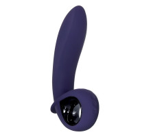 Фиолетовый вибростимулятор зоны G с функцией расширения Inflatable G - 16,5 см. (фиолетовый)
