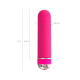 Розовый нереалистичный мини-вибратор Mastick Mini - 13 см. (розовый)