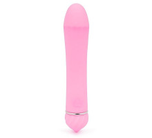 Розовый гладкий вибратор с 11 режимами вибрации - 11,5 см. (розовый)
