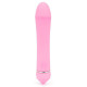 Розовый гладкий вибратор с 11 режимами вибрации - 11,5 см. (розовый)
