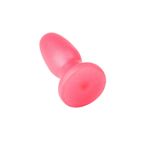 Овальная анальная пробочка розового цвета - 11,5 см. (розовый)