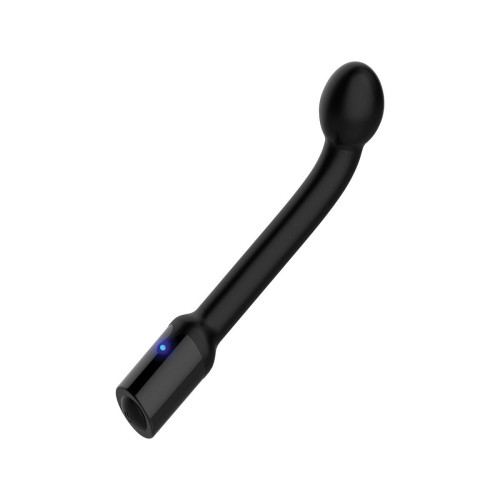 Черный вибростимулятор простаты Rechargeable Prostate Probe - 21,7 см. (черный)
