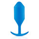 Синяя пробка для ношения B-vibe Snug Plug 5 - 14 см. (синий)