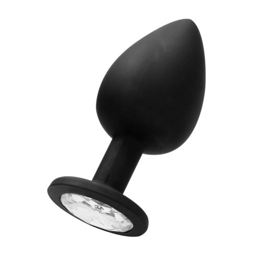 Черная анальная пробка N 91 Self Penetrating Butt Plug - 9,5 см. (черный)