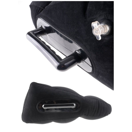 Надувная секс-подушка с ручками (черный)