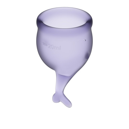 Набор фиолетовых менструальных чаш Feel secure Menstrual Cup (фиолетовый)