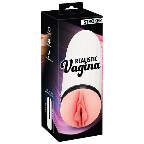 Мастурбатор-вагина Realistic Vagina в колбе (телесный)